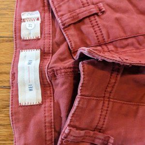 Anthropologie Hei Hei Dusty Red skinny jeans